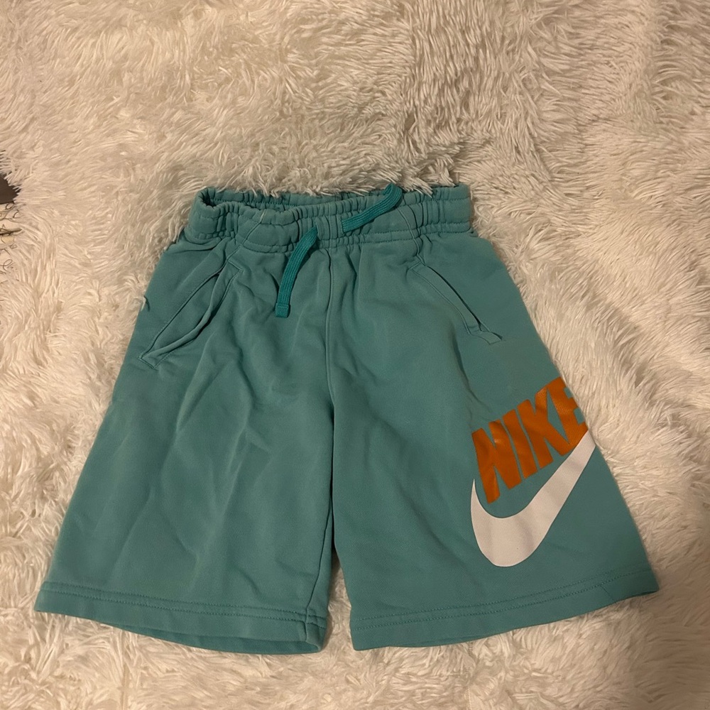 Nike Kids Aqua and Orange Shorts